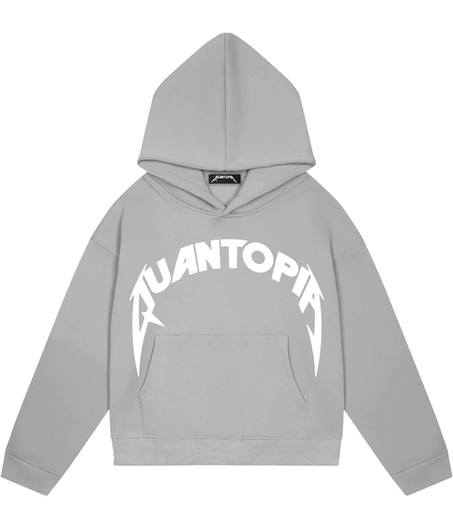 ARC BADGE HOODIE - GREY