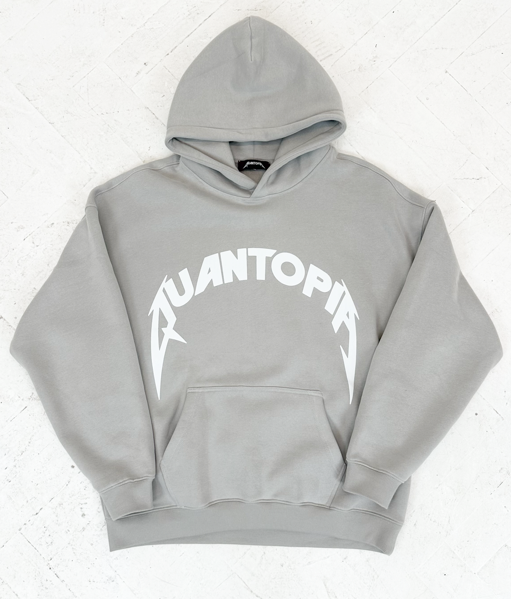 ARC BADGE HOODIE - GREY