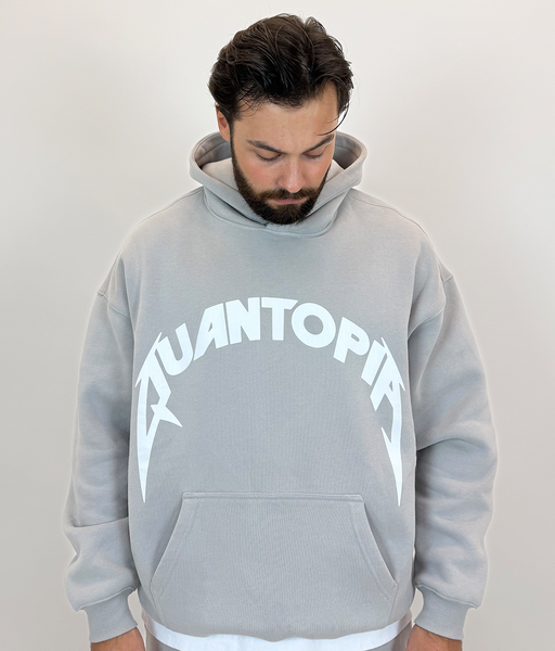 ARC BADGE HOODIE - GREY