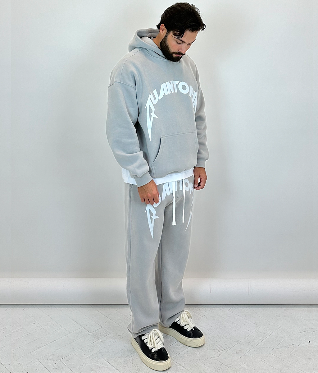 ARC BADGE HOODIE - GREY