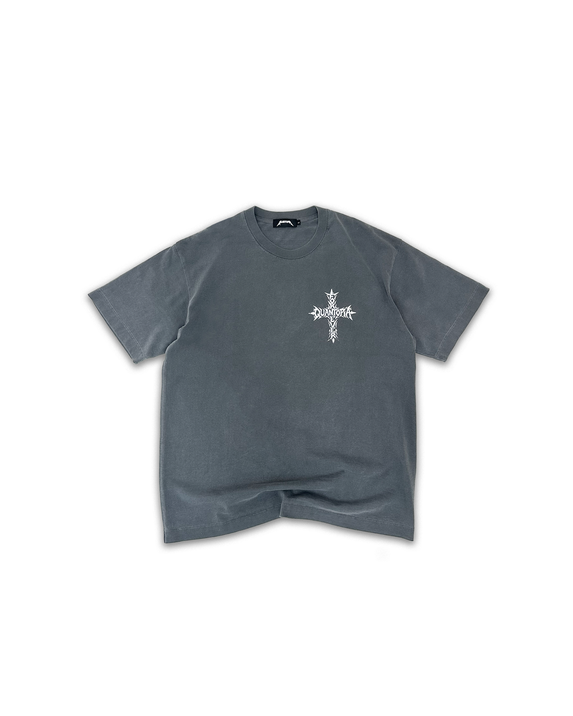 FOREVER CROSS T-SHIRT - GREY WASH