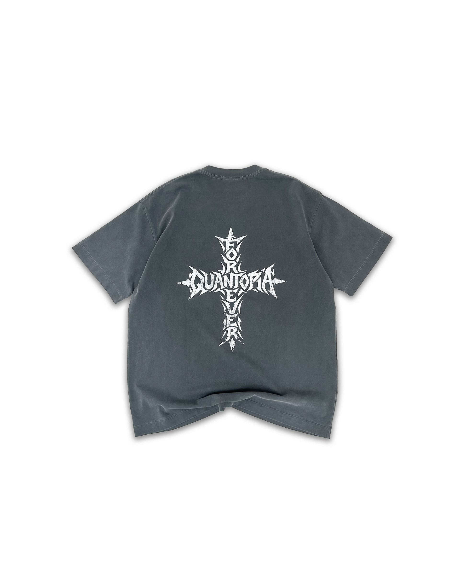 FOREVER CROSS T-SHIRT - GREY WASH