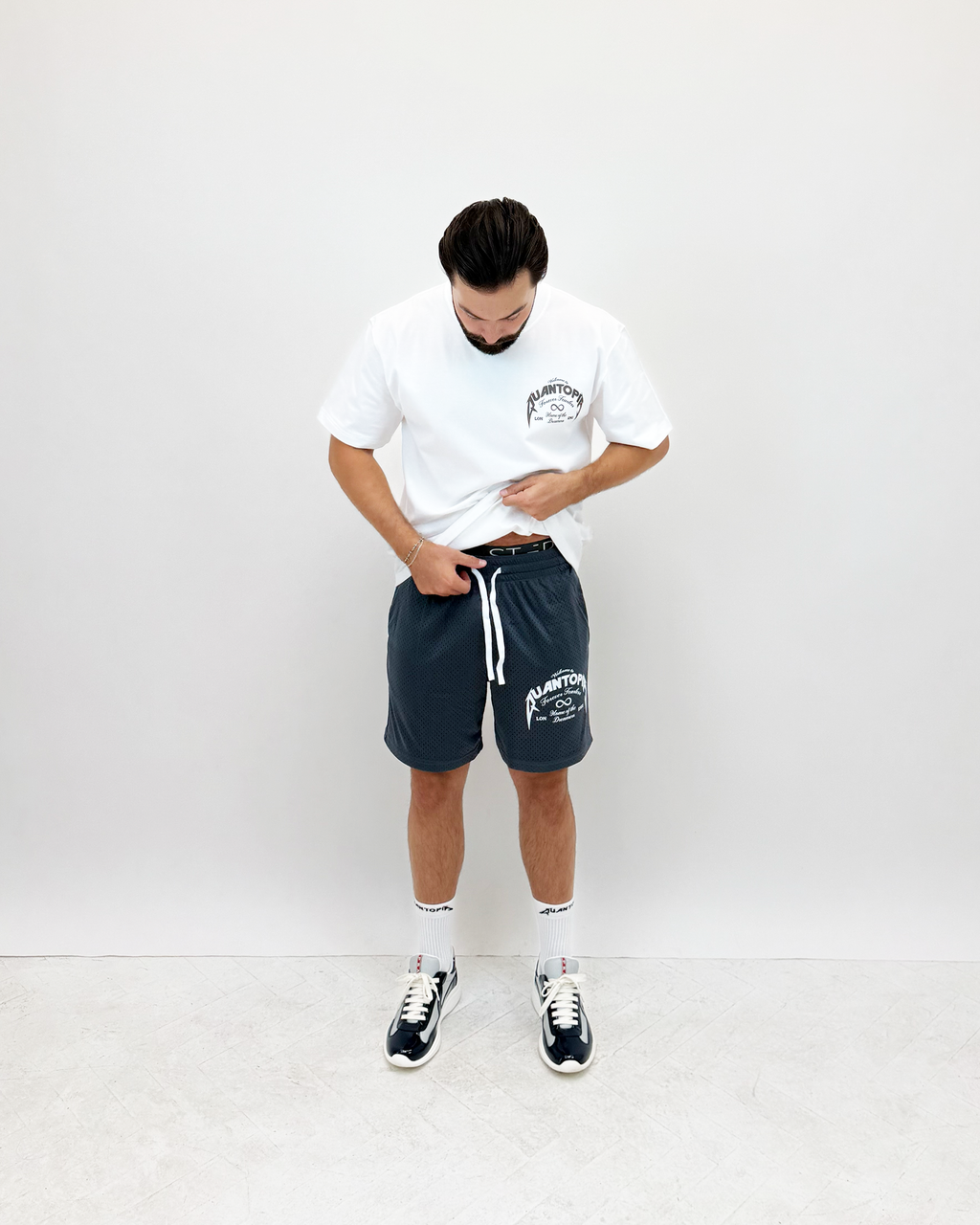 FOREVER FEARLESS MESH SHORT - GREY