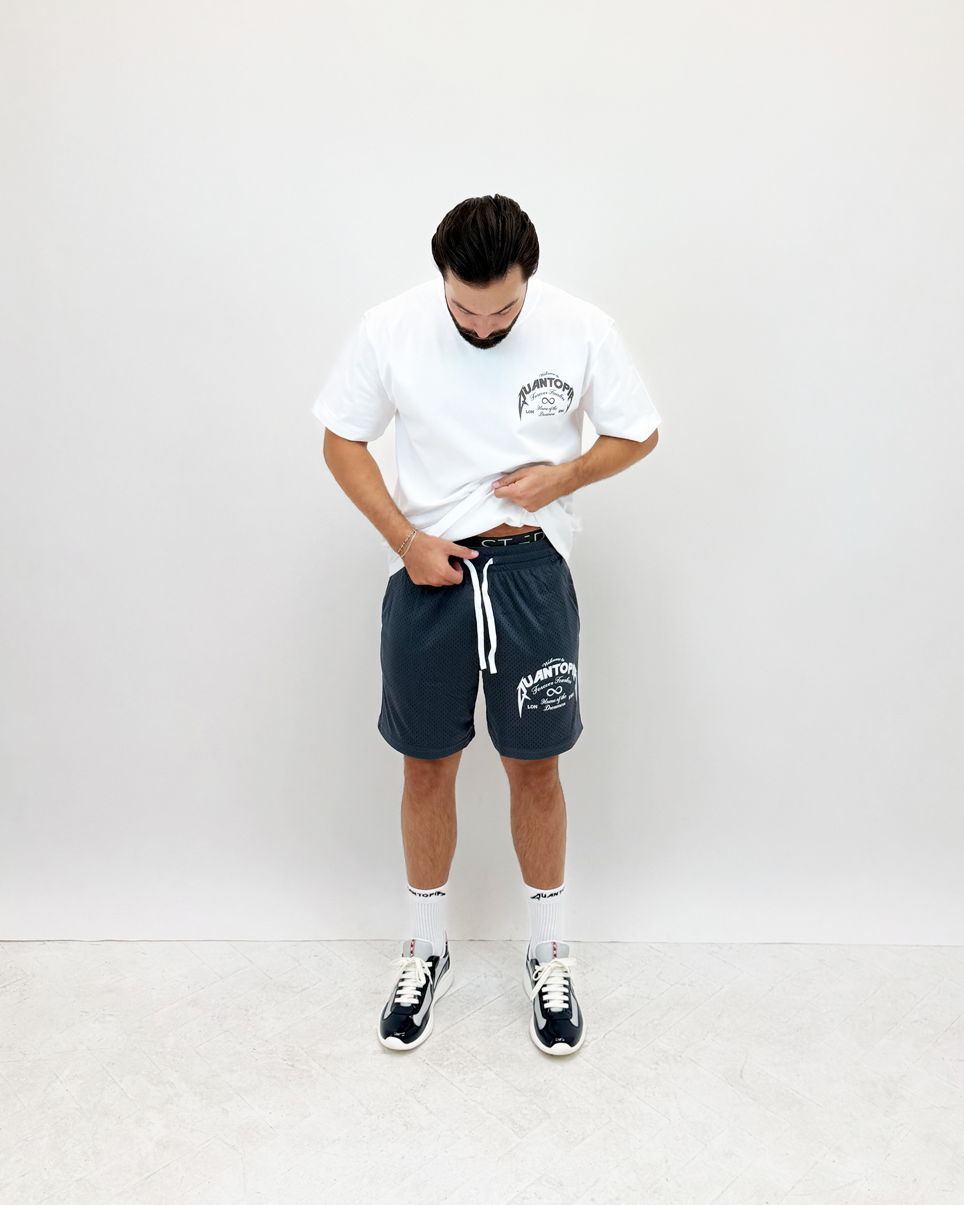 FOREVER FEARLESS MESH SHORT - GREY