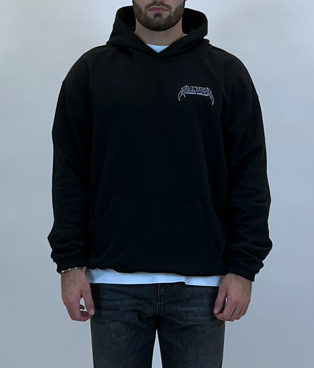 BADGE HOODIE - BLACK