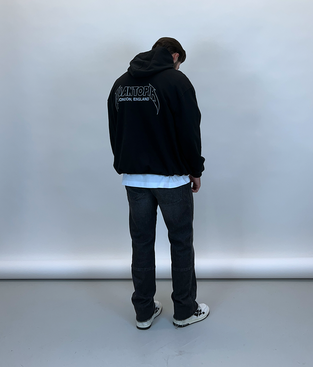 BADGE HOODIE - BLACK