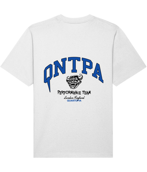 PERFORMANCE TEAM T-SHIRT - WHITE/ BLUE