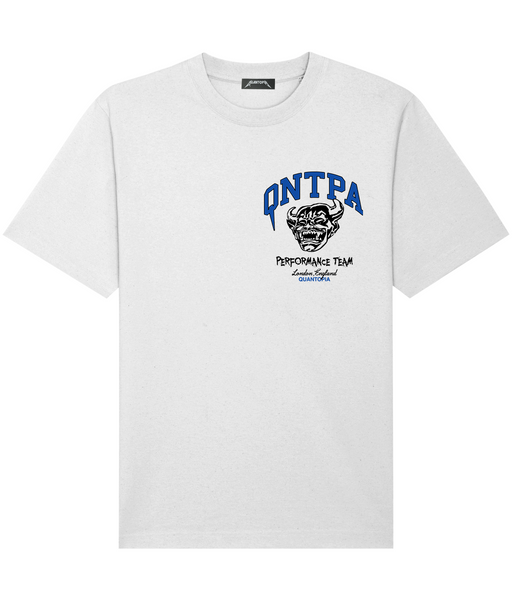 PERFORMANCE TEAM T-SHIRT - WHITE/ BLUE